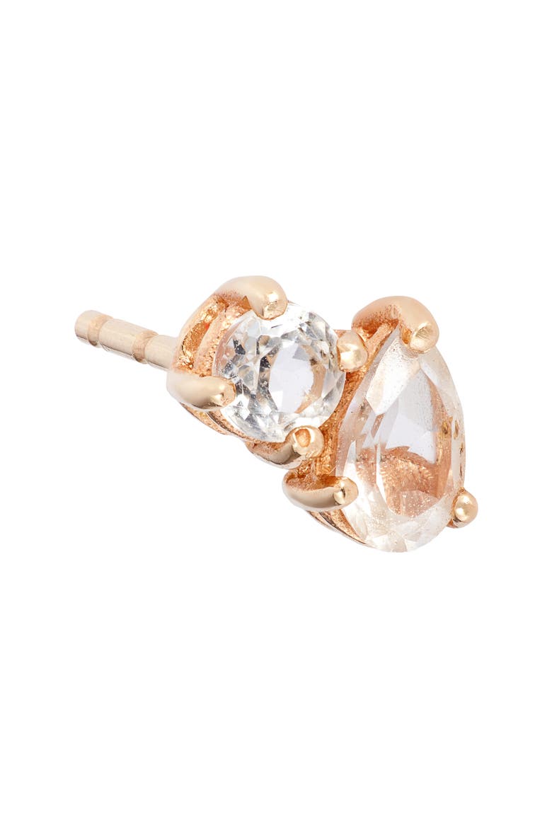 Cléo Jumelle Stud Earrings, Alternate, color, CLEAR