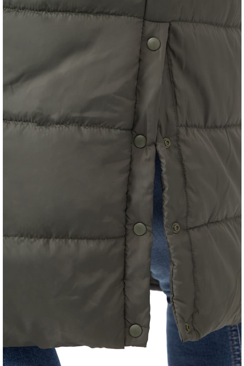 3-in-1 Long Quilted Waterproof Maternity Puffer Coat, Alternate, color, KHAKI GREEN