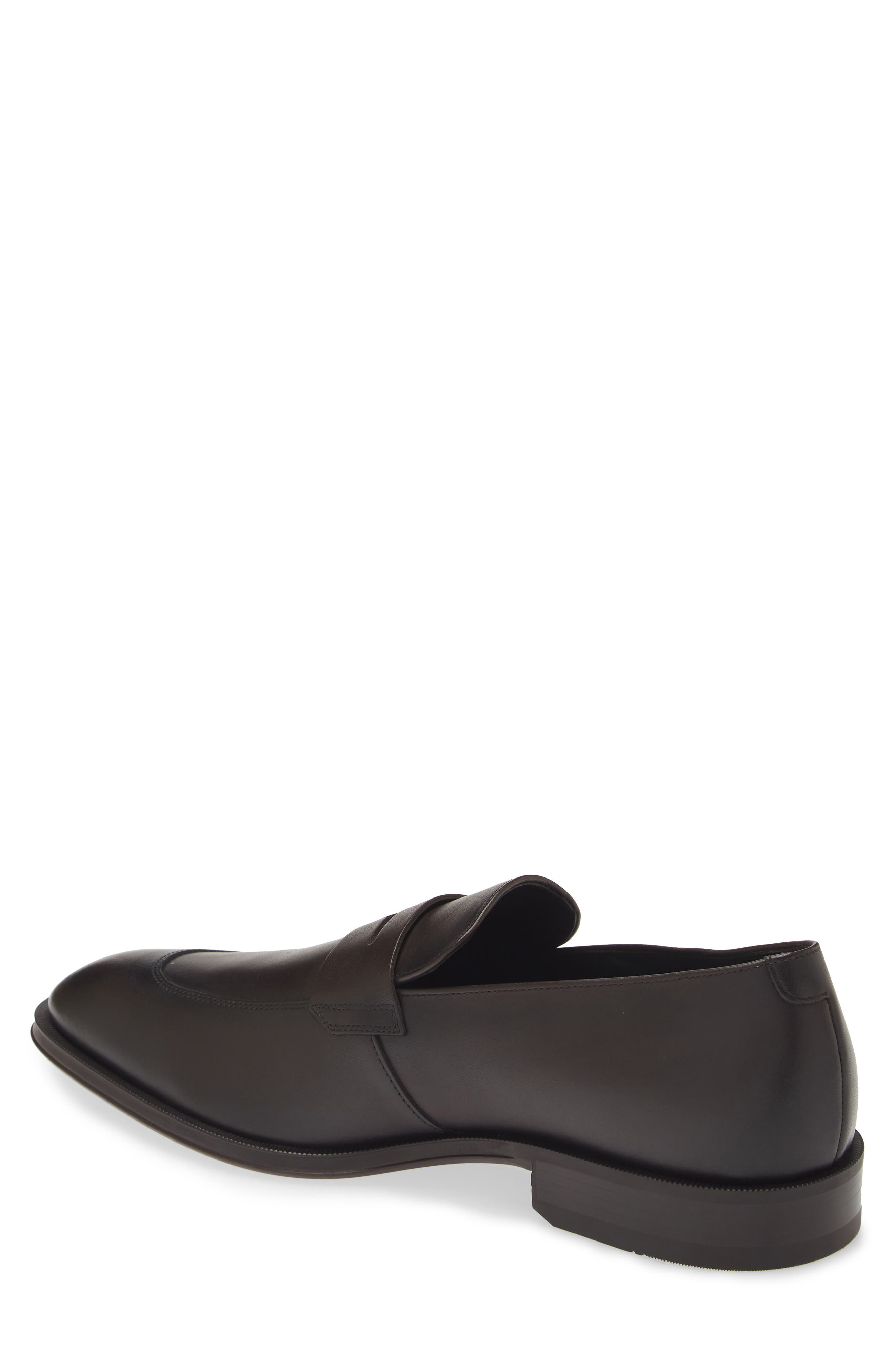 BOSS Derreck Penny Loafer, Alternate, color, Dark Brown
