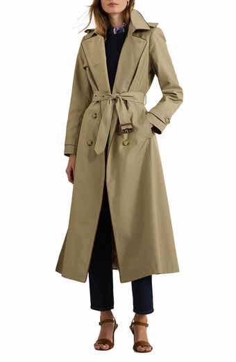London Fog Water Resistant Belted Trench Coat with Removable Liner Nordstrom