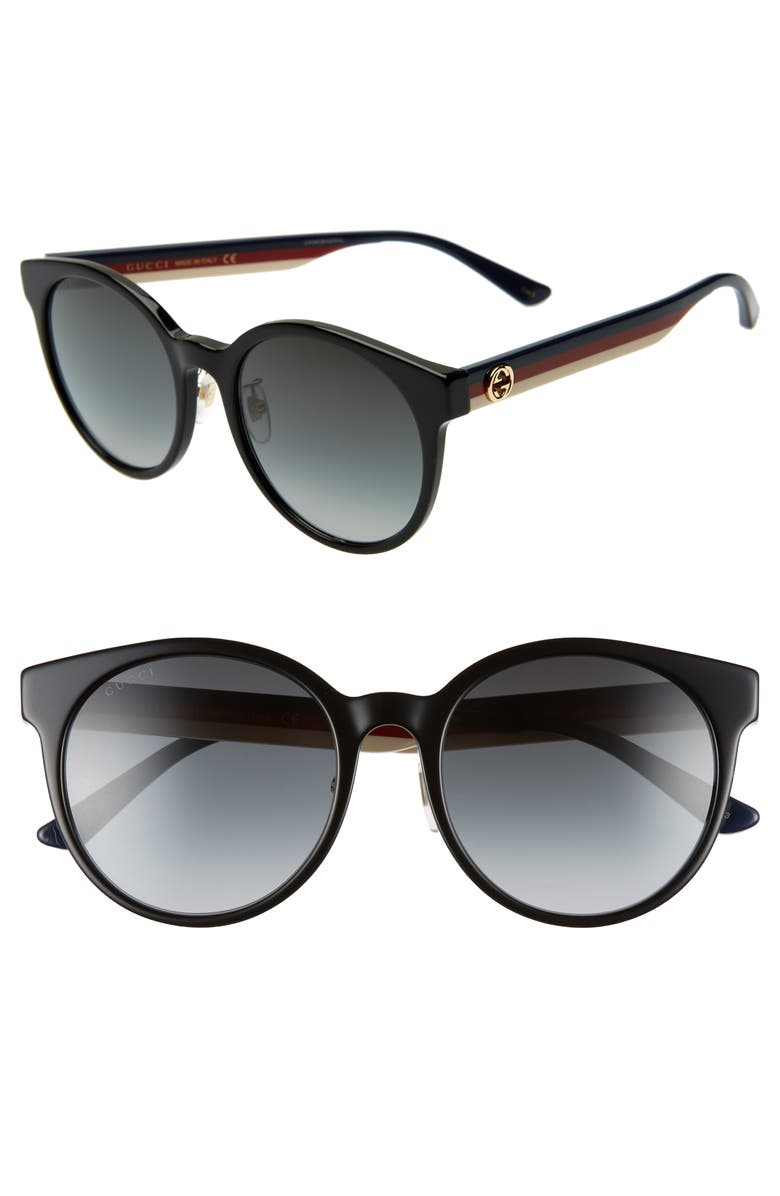 Gucci 55mm Round Sunglasses, Main, color,