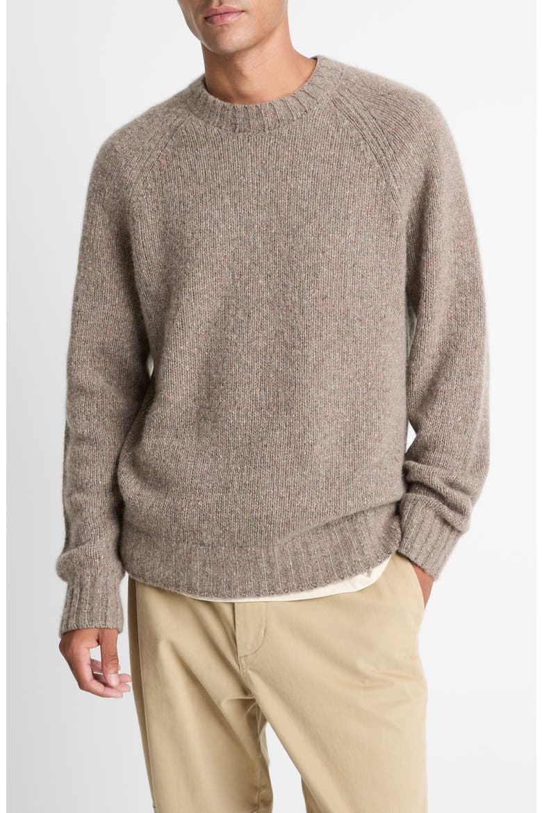 Donegal Raglan Sweater, Main, color, HEATHER MOUSE
