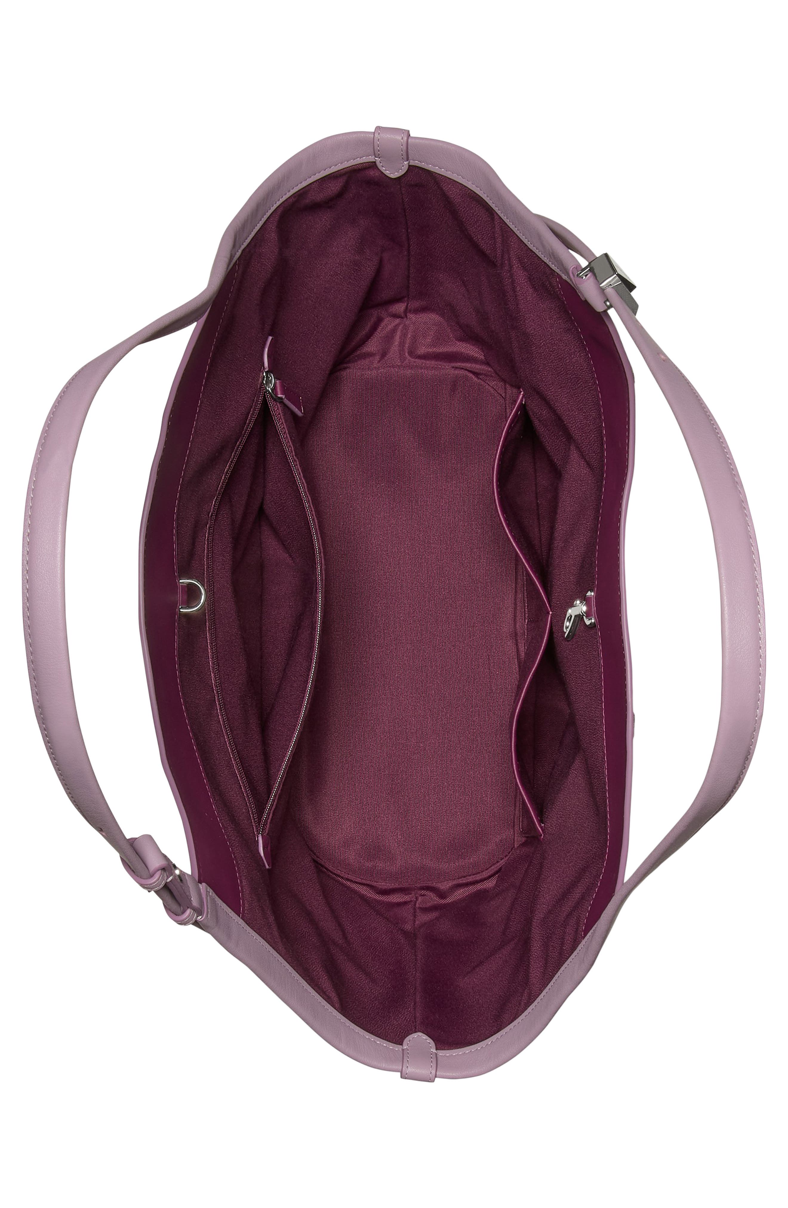 Kate Spade New York deco suede tulip tote, Alternate, color, Market Purple