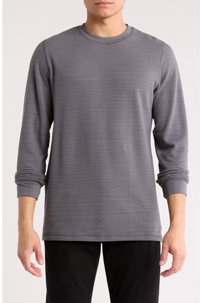 Kula Textured Pullover, Main, color, CHARCOAL