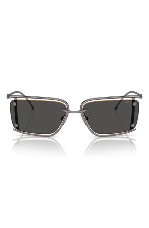 57mm Rectangular Sunglasses