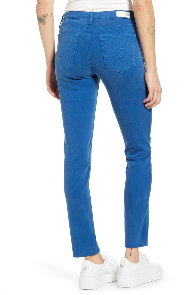 The Prima Ankle Cigarette Jeans, Alternate, color, HI-WHITE MARINE
