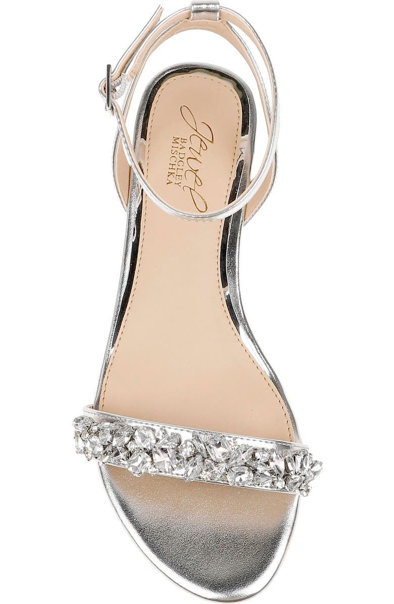 Jewel Badgley Mischka Ohara Ankle Strap Sandal, Alternate, color,