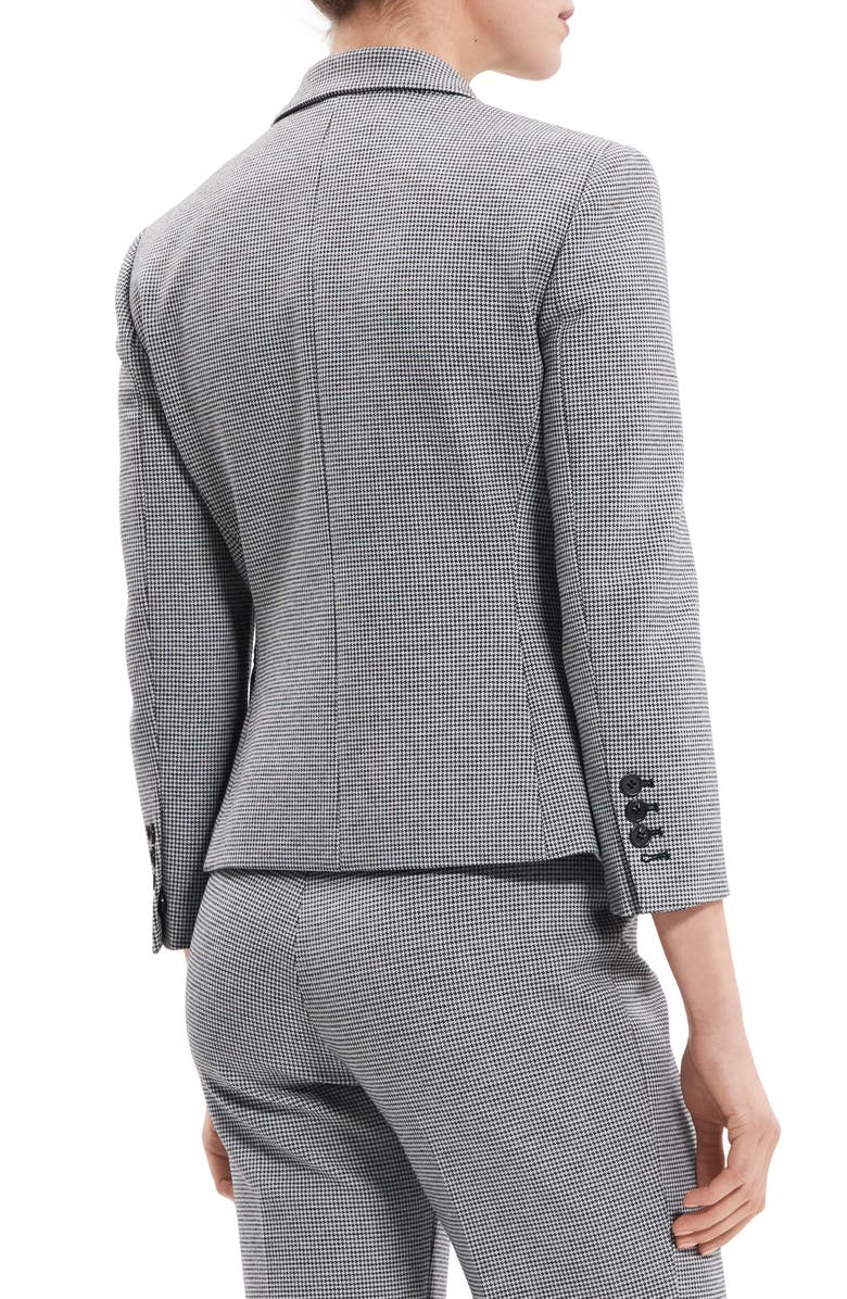 Theory Shrunken Houndstooth Blazer, Alternate, color,