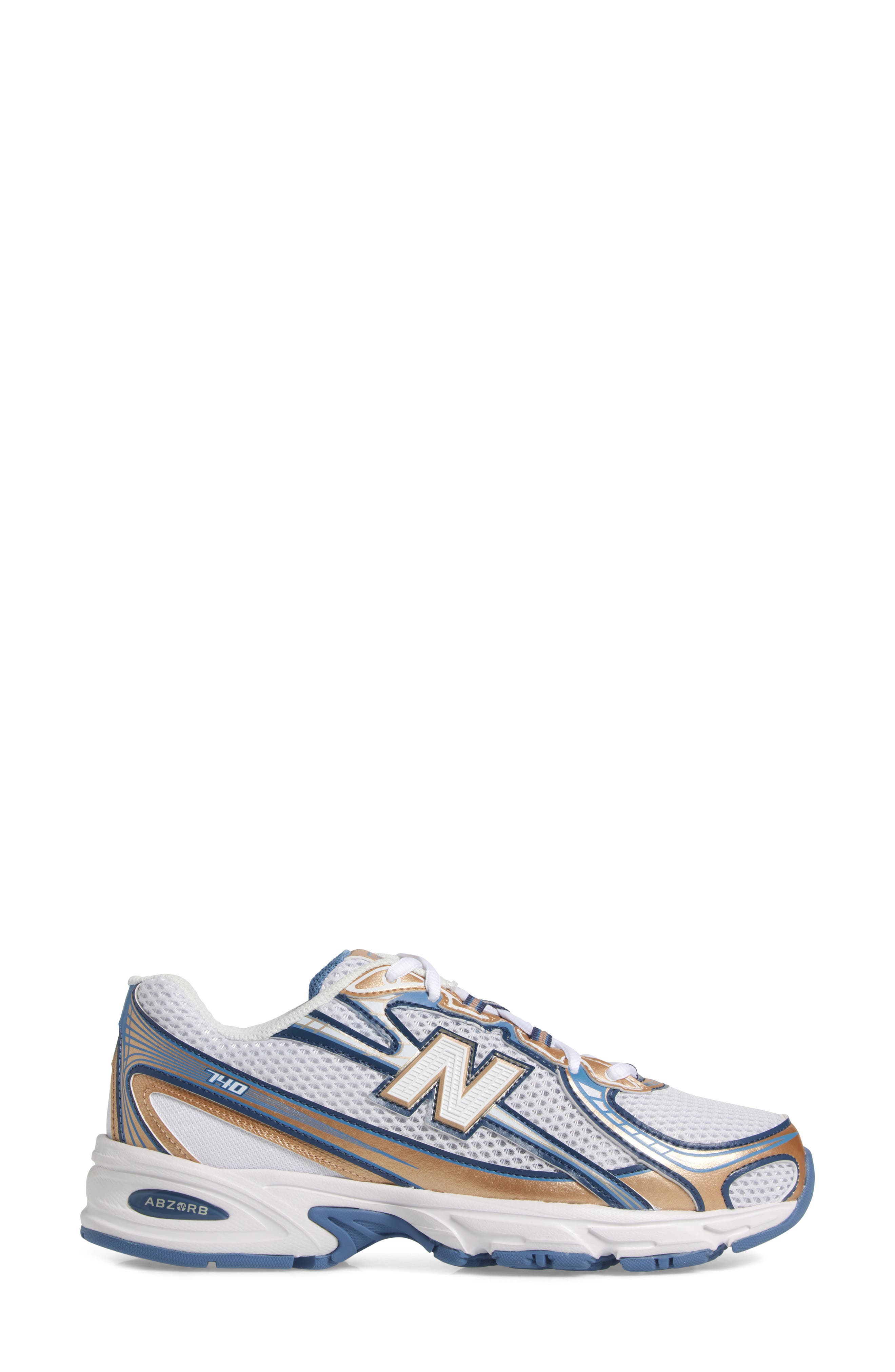 New Balance Gender Inclusive 740 Sneaker, Alternate, color, White/ Heron Blue
