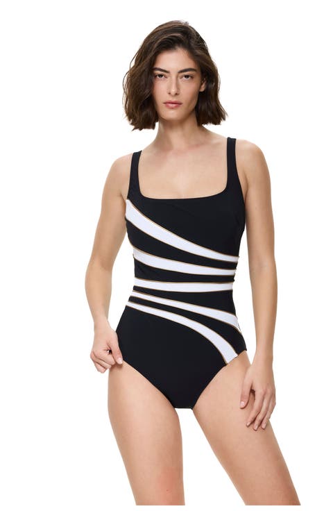Luxe Allure Square Neck One Piece