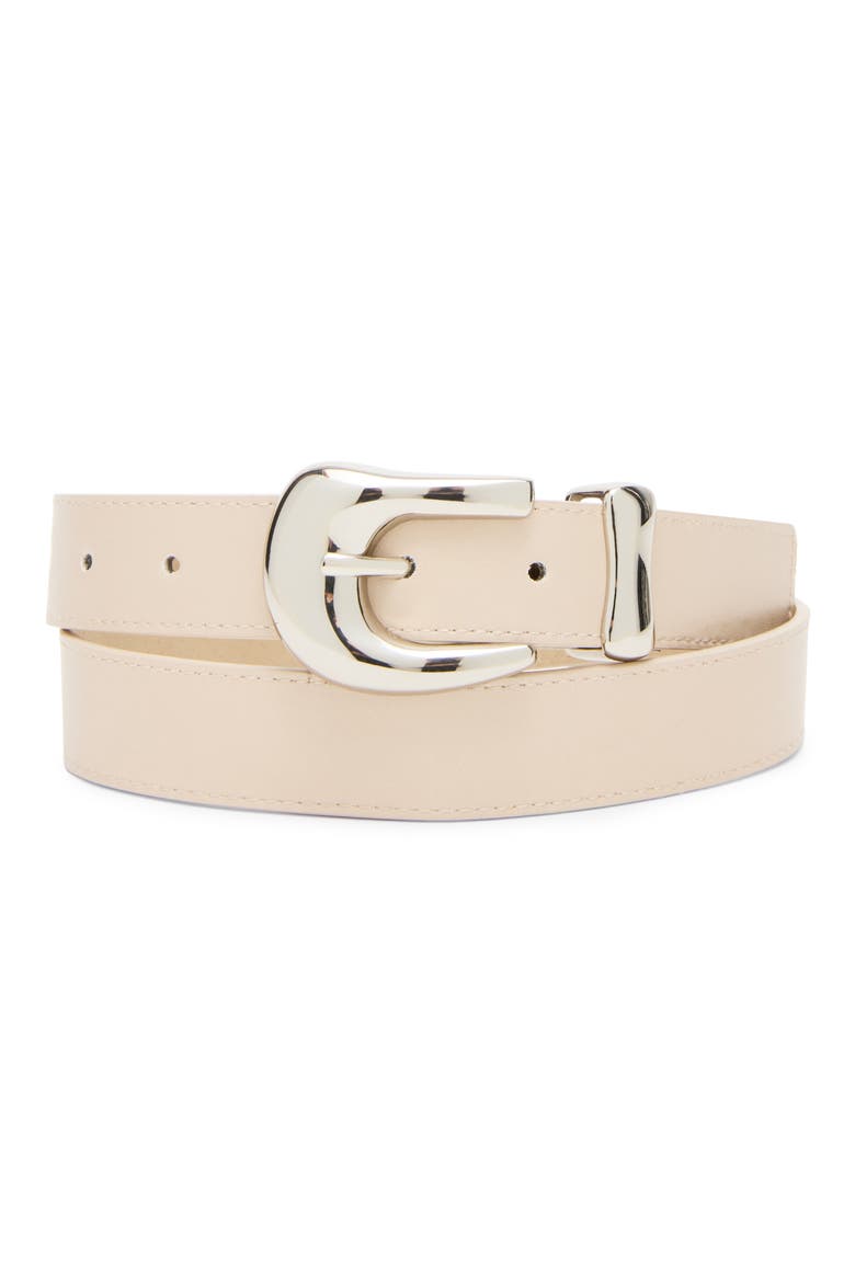 Nubuck Faux Leather Belt, Main, color, TAUPE