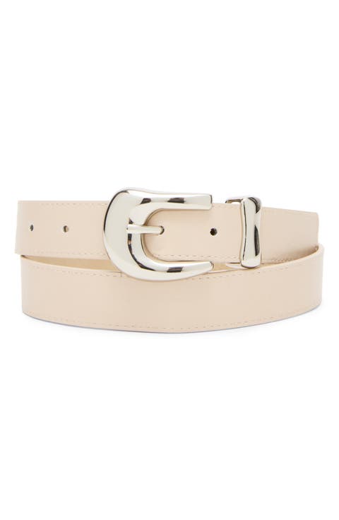 Nubuck Faux Leather Belt