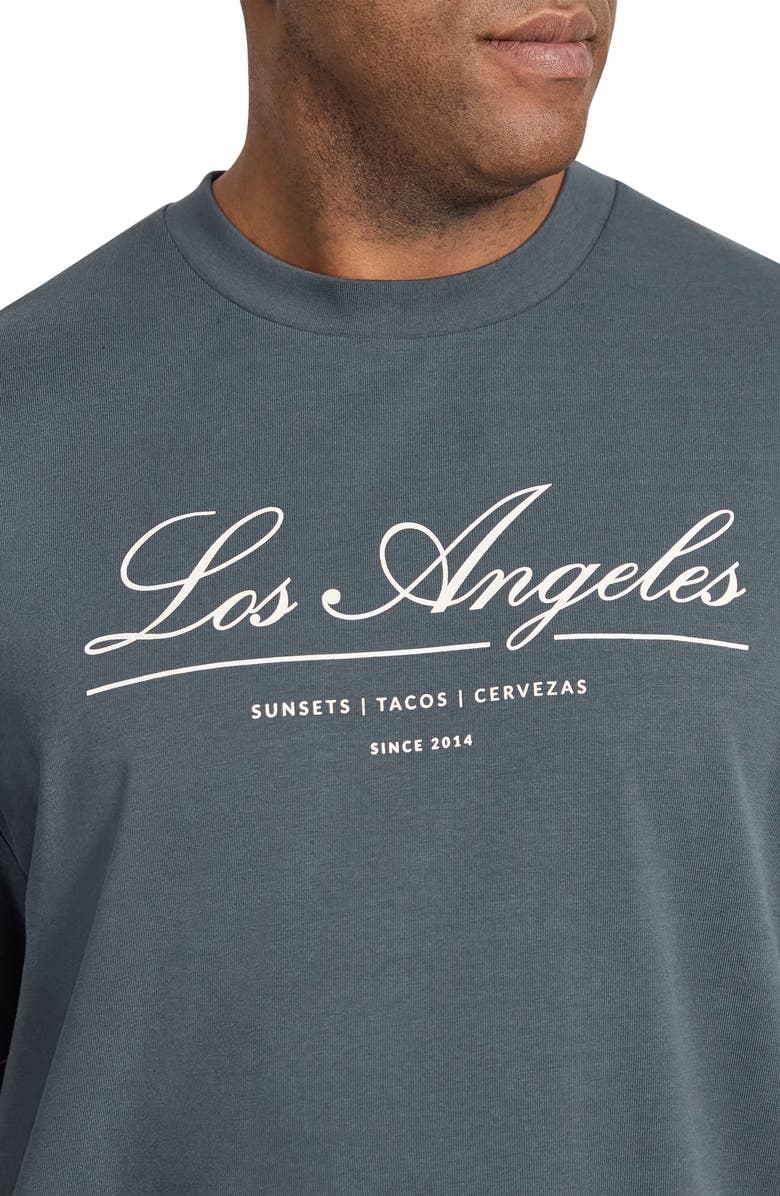 Johnny Bigg Los Angeles Relaxed Fit Organic Cotton Graphic T-Shirt, Alternate, color,