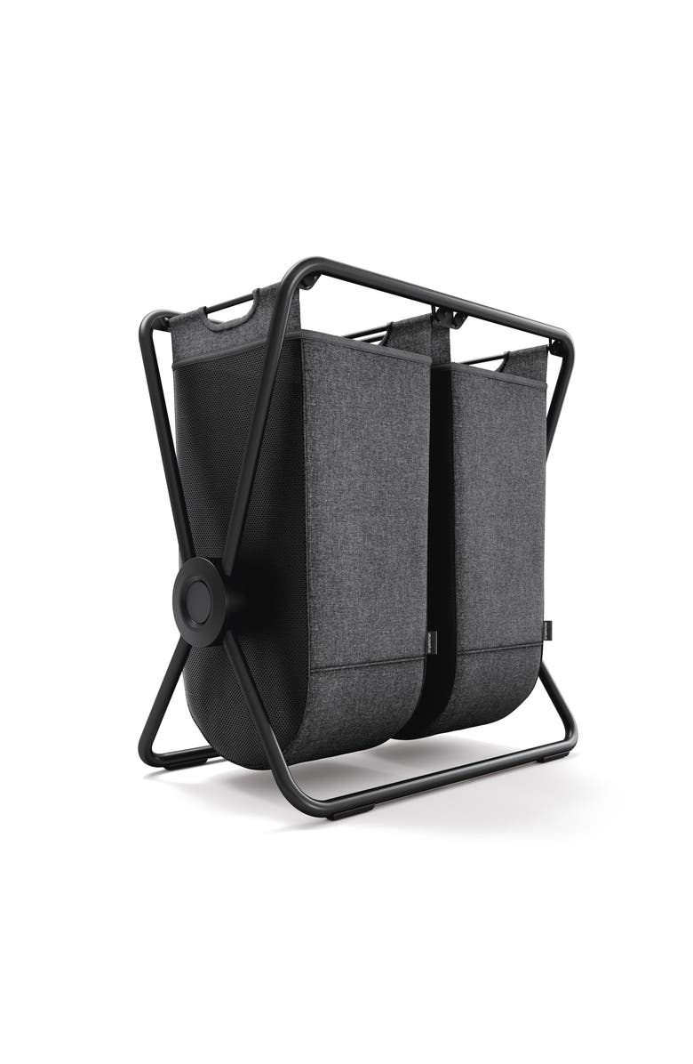 simplehuman Double X-Frame Hamper, Heavy-Gauge Steel Frame, Main, color, Matte Black