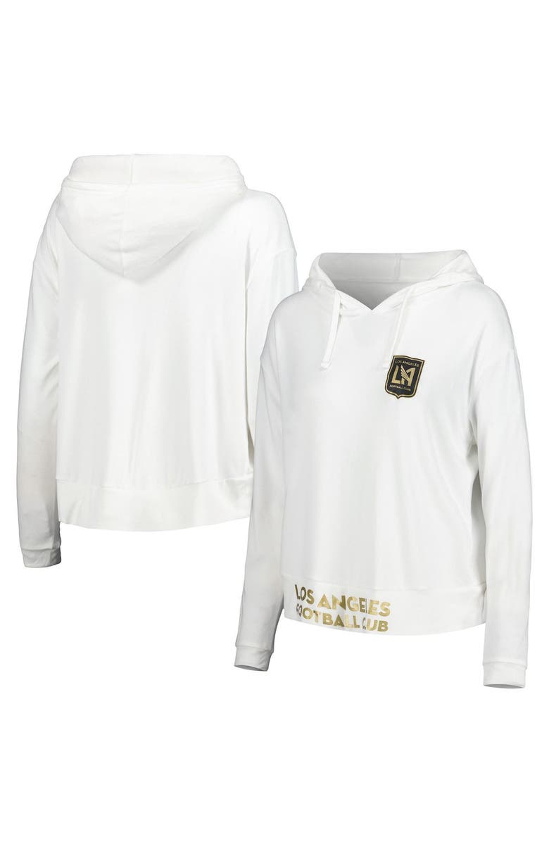 CONCEPTS SPORT Women's Concepts Sport White LAFC Accord Hoodie Long Sleeve Top, Main, color, 
