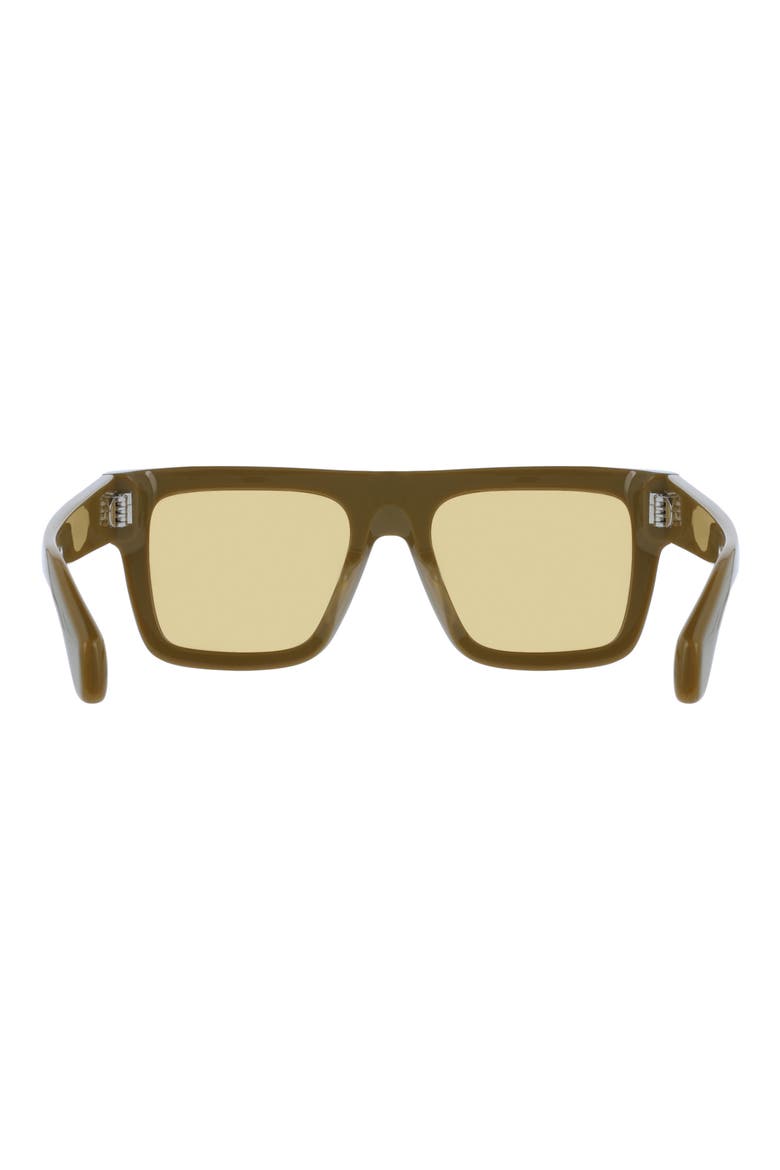 53mm Square Sunglasses, Alternate, color, KHAKI