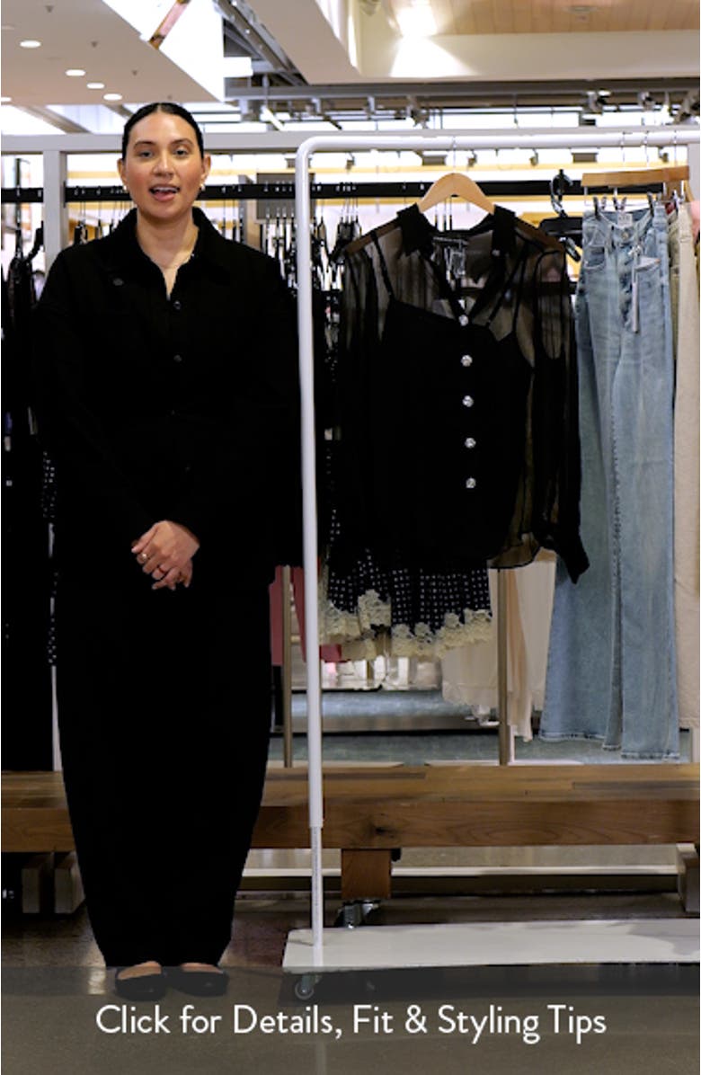 Volume Sleeve Sheer Shirt, sales video thumbnail
