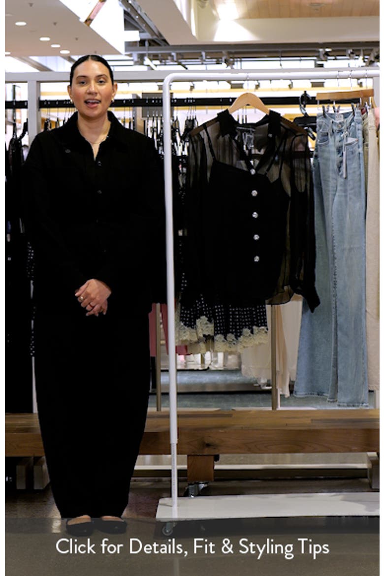 Volume Sleeve Sheer Shirt video