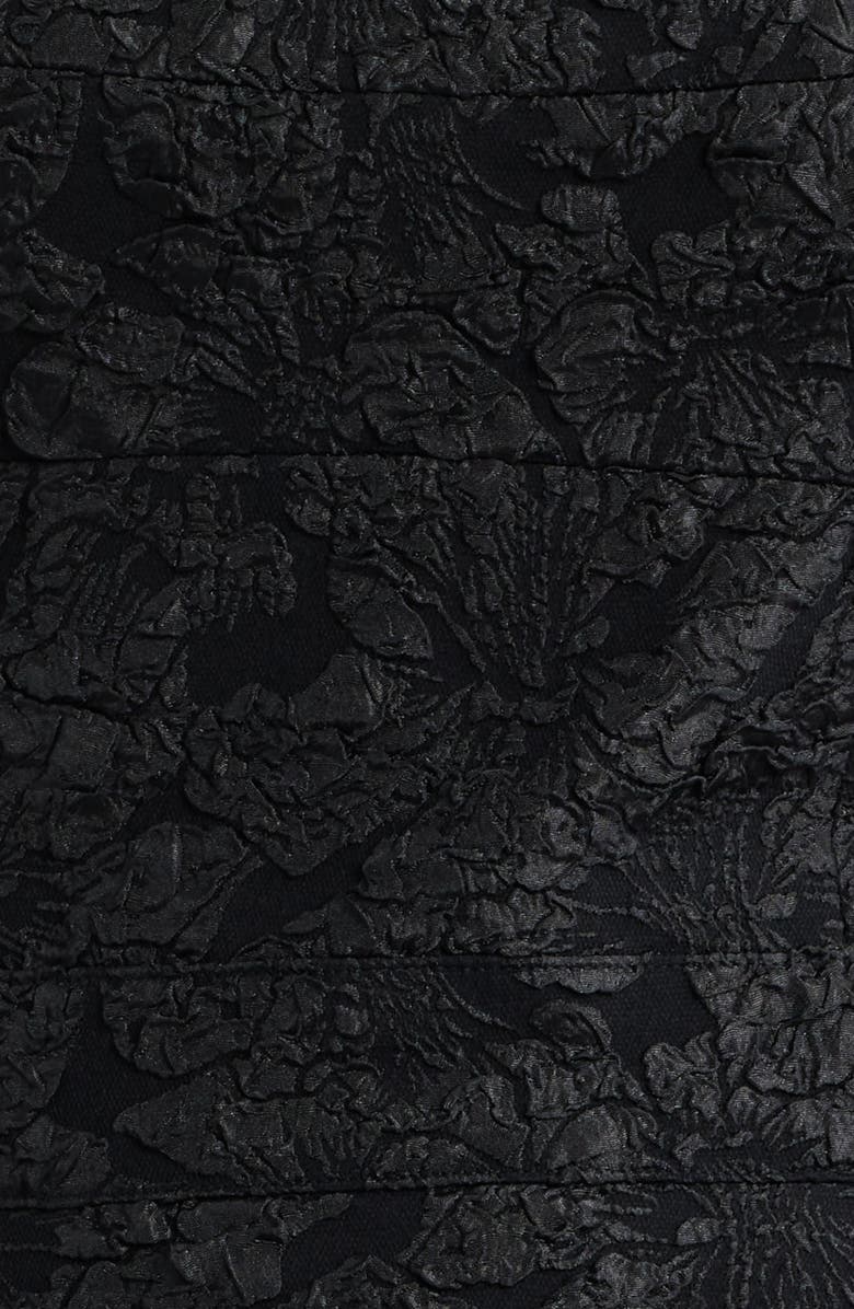 Chelsea28 Floral Jacquard Gown, Alternate, color, Black