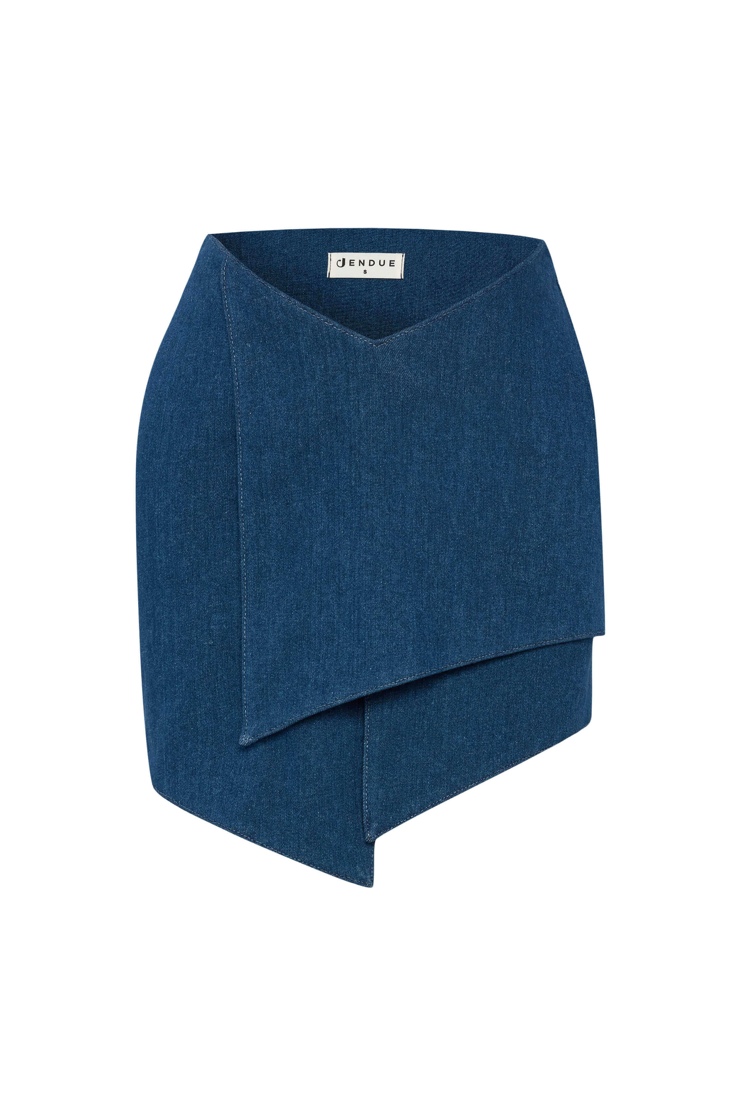 Endless Line Denim Mini Skirt - image 2