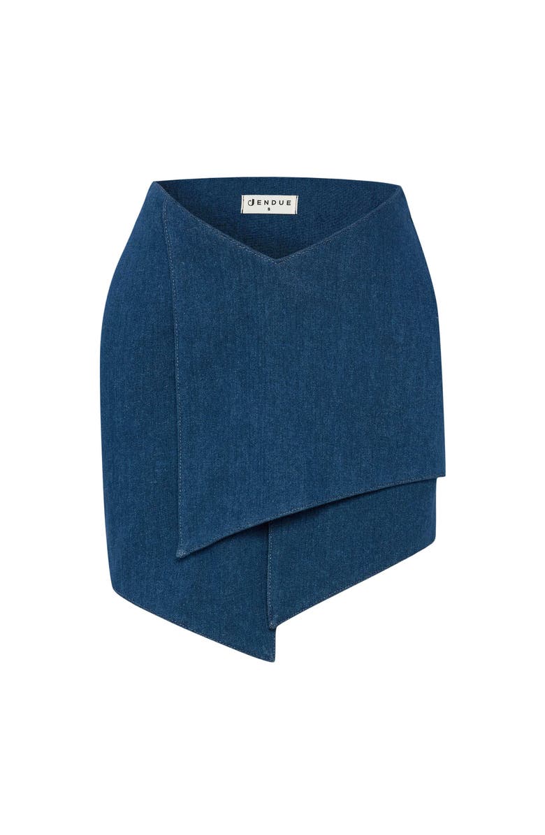 Jendue US Endless Line Denim Mini Skirt, Alternate, color, Blue