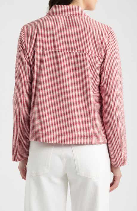 Carnon Downs Gingham Organic Cotton Chore Jacket