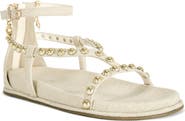 AZALEA WANG Nautyca Stud Embellished Ankle-Strap Sandal