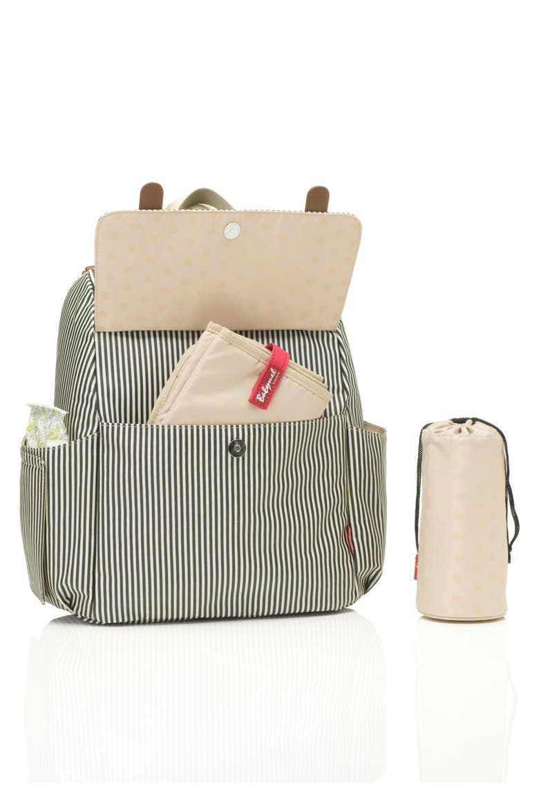 Robyn Convertible Diaper Backpack, Alternate, color, STRIPE NAVY