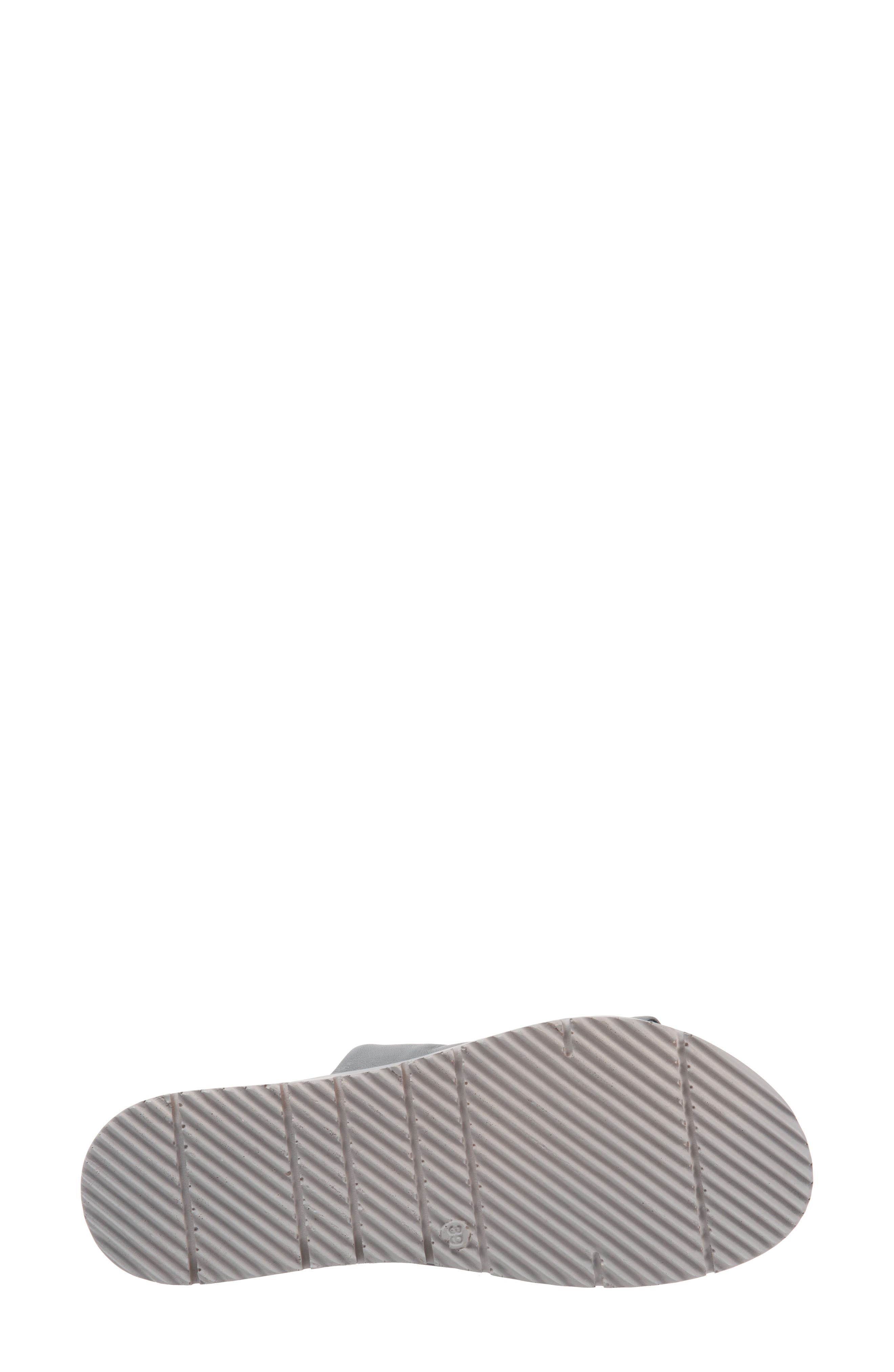 Splash Slide Sandal, Alternate, color, DOVE GREY LEATHER