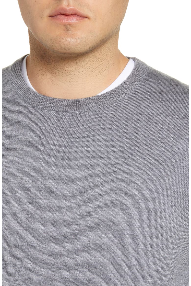 Crown Wool & Silk Sweater, Alternate, color, BRITISH GR