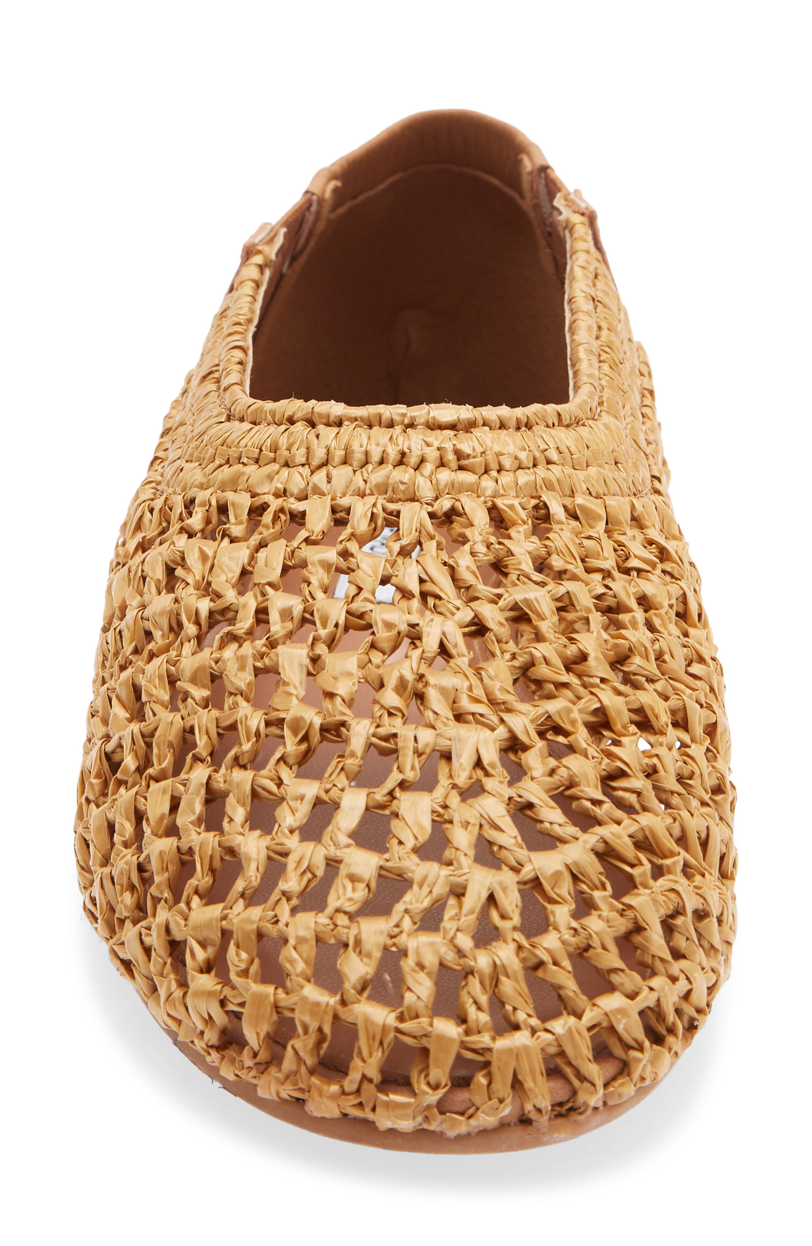 Meela Flat, Alternate, color, TAN RAFFIA