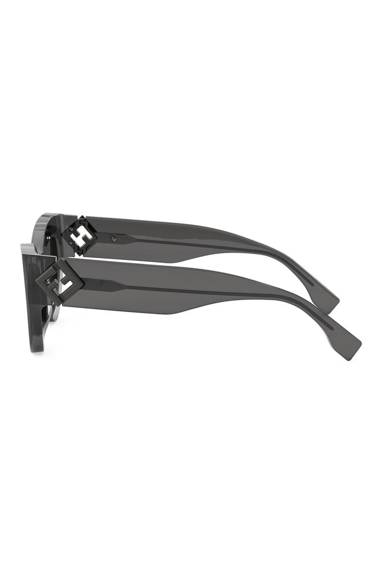 FF Diamonds 52mm Cat Eye Sunglasses, Alternate, color, GREY/ OTHER / SMOKE