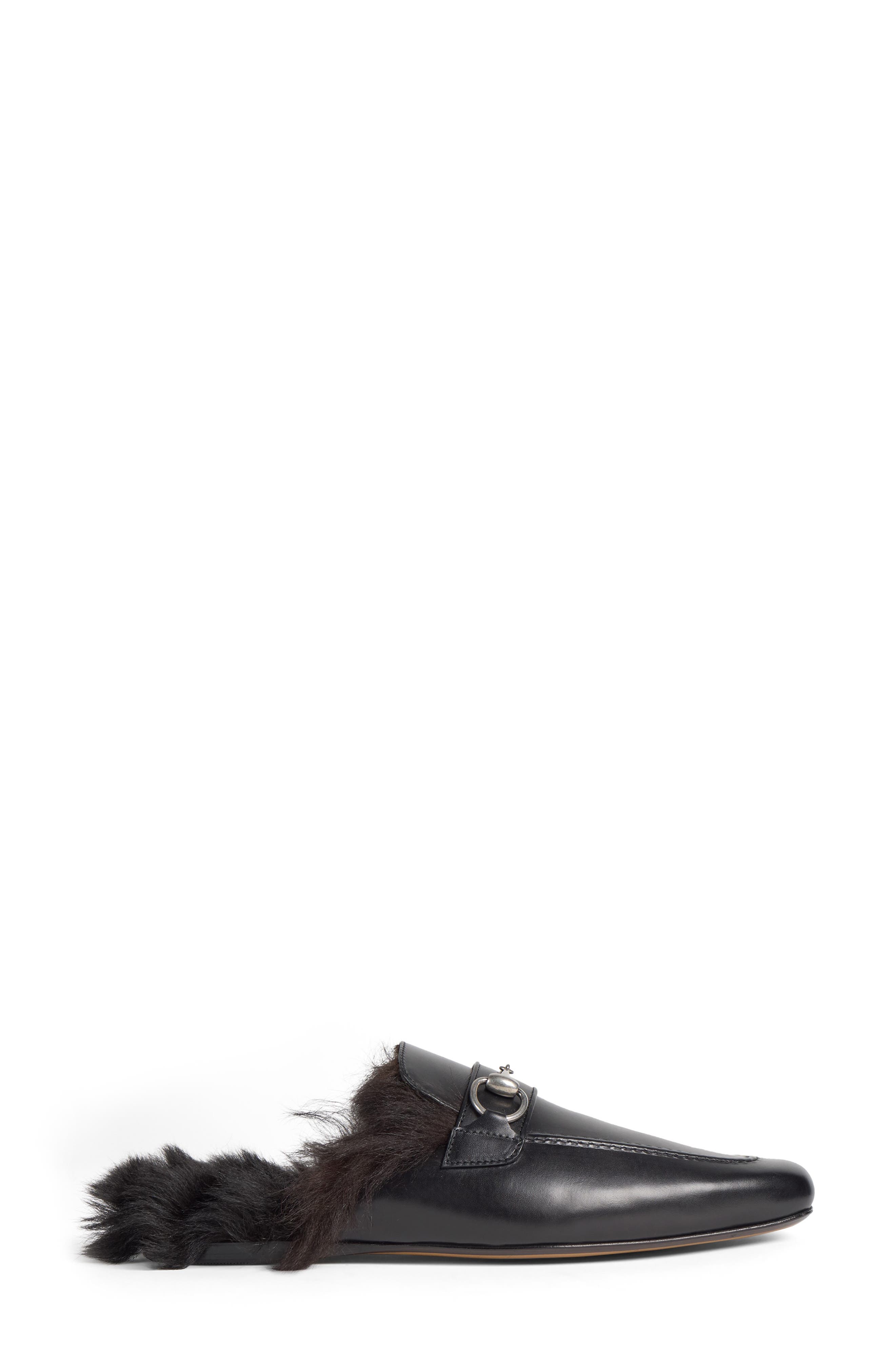 Larindo Genuine Shearling Lined Mule, Alternate, color, 1000 BLACK/BLACK