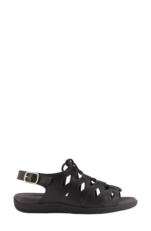 David Tate Darcy Slingback Sandal In Black Nappa