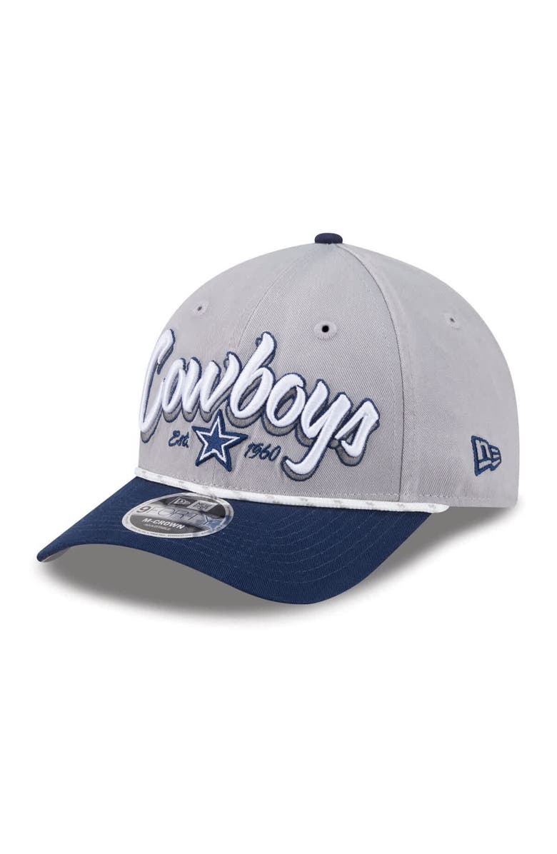 New Era Men's New Era Gray Dallas Cowboys Team Loyal A-Frame 9FORTY Adjustable Hat, Main, color, Gray