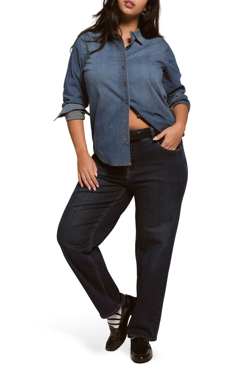 Universal Standard Seine Straight Leg Jeans, Alternate, color, Heritage Indigo