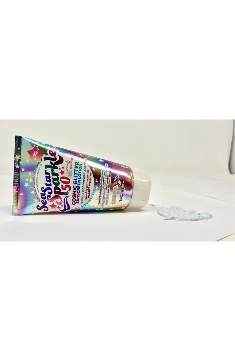 Sunshine & Glitter Kids' SeaStar Sparkle SPF 50 Cosmic Marshmallow Biodegradable Glitter Sunscreen, Alternate, color,