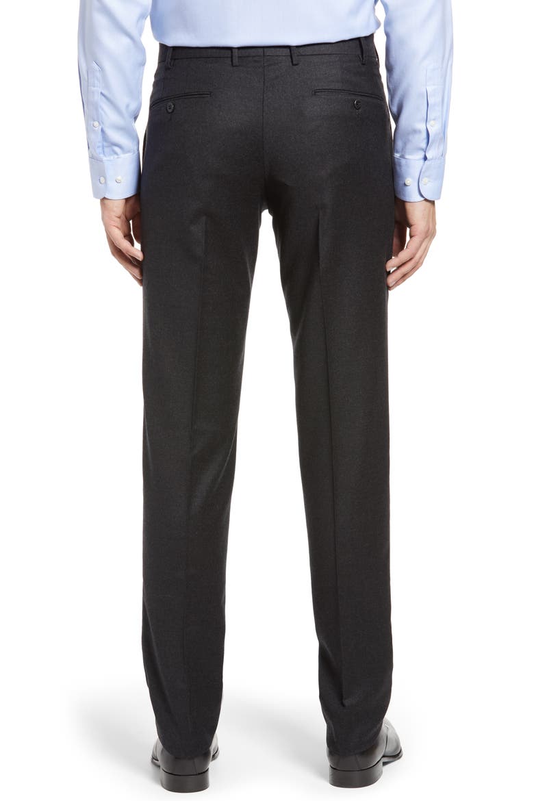 Parker Flannel Trousers, Alternate, color, DARK GREY