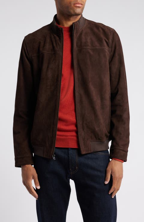 Suede Bomber Jacket