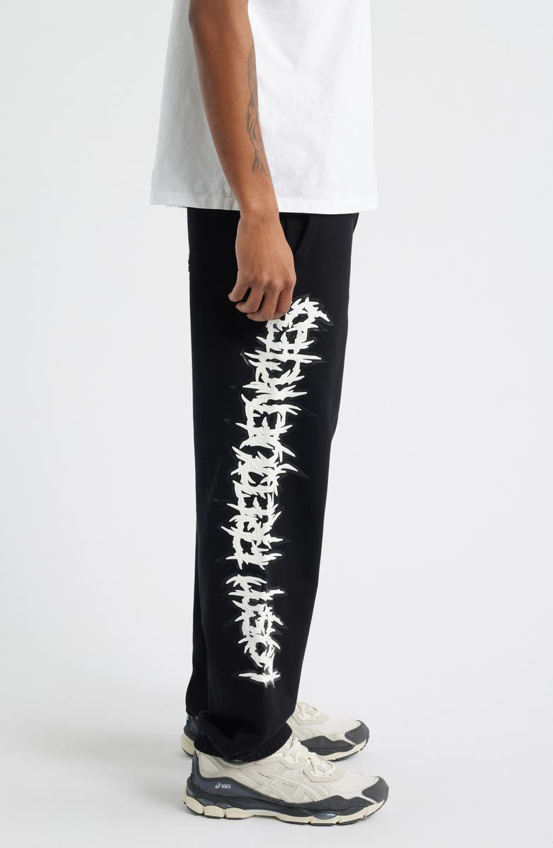 RtA Rafa Cyber Frequencies Oversize Sweatpants, Alternate, color, Black Cyber