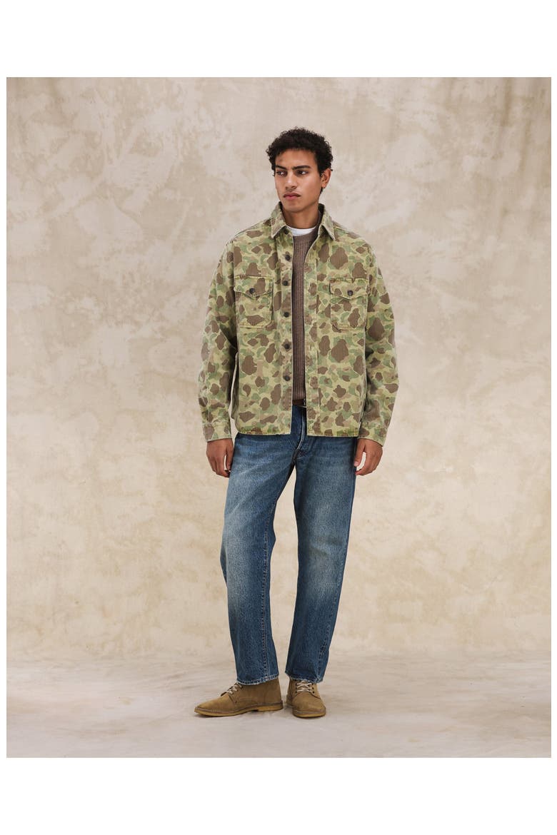 Kenny Cotton Camouflage Overshirt, Alternate, color, KAM
