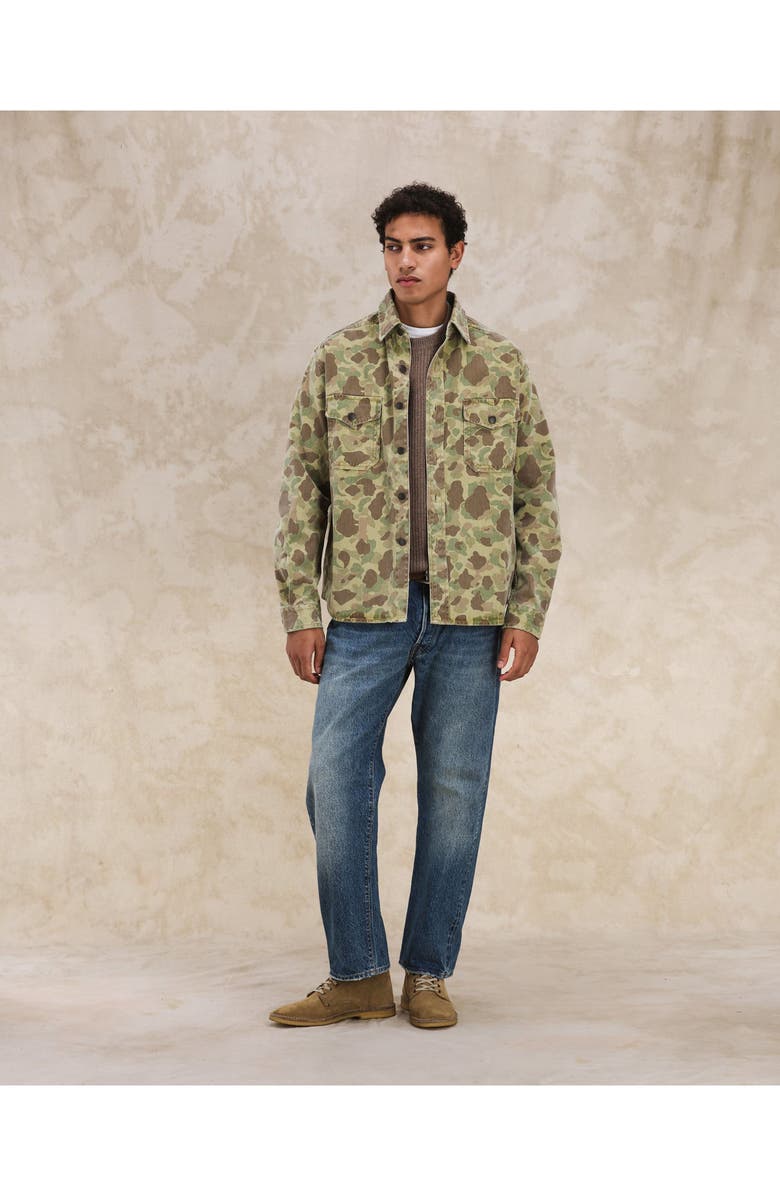 Fortela Kenny Cotton Camouflage Overshirt, Alternate, color, Kam