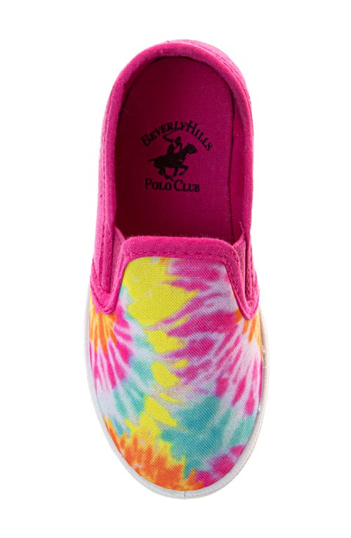 Josmo Kids' Tie Dye Slip-on Sneaker In Fuchsia Multi