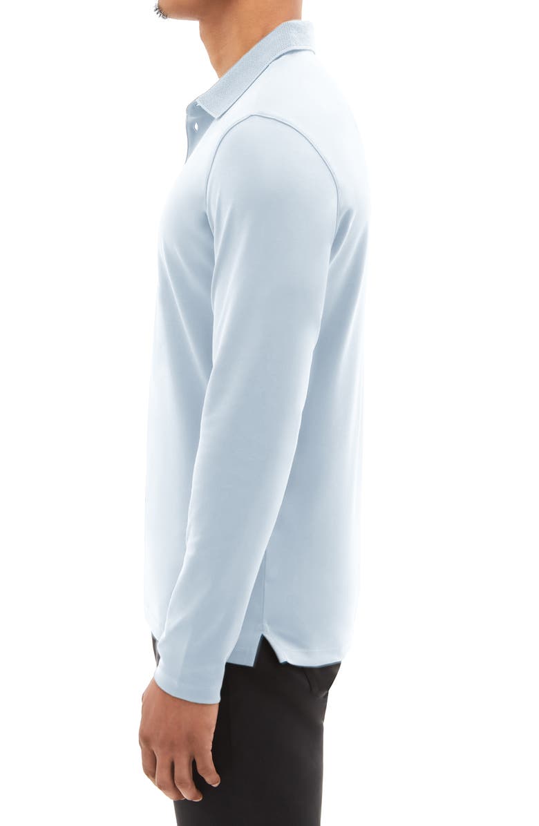 Robert Barakett Georgia Long Sleeve Polo, Alternate, color, Blue Haze