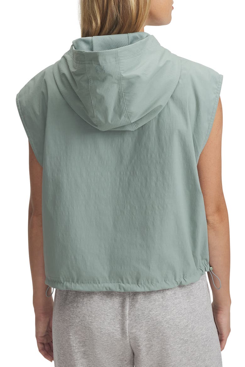 Unstoppable Utility Sleeveless Half Zip Performance Hoodie, Alternate, color, GRN