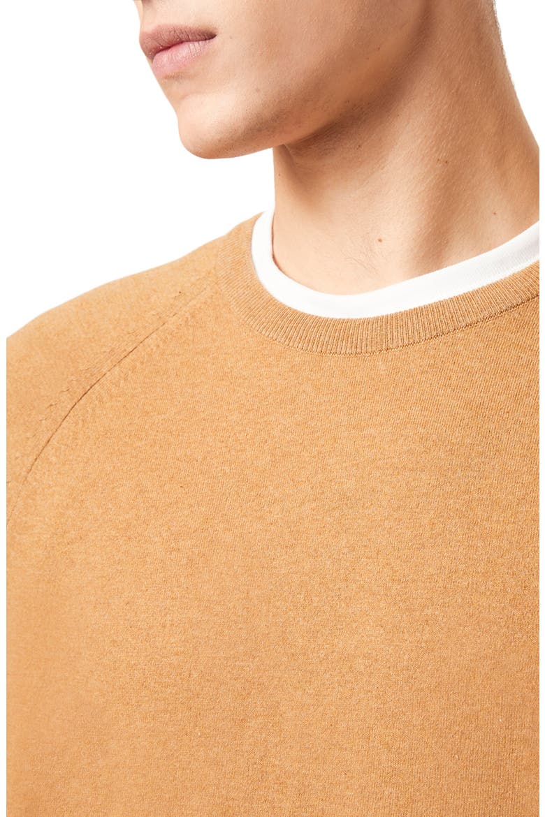 Regular Fit Crewneck Sweater, Alternate, color, CAMEL MELANGE