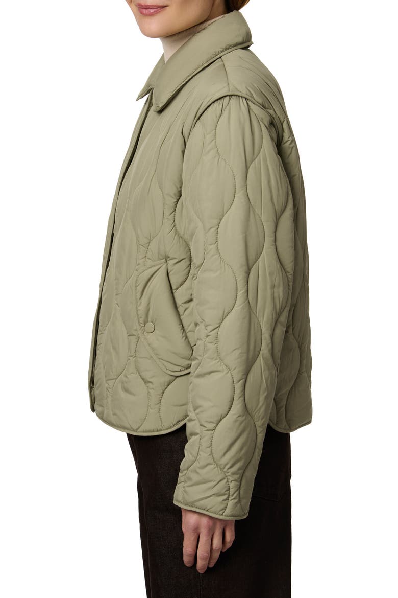 Quilted Jacket, Alternate, color, SAGE