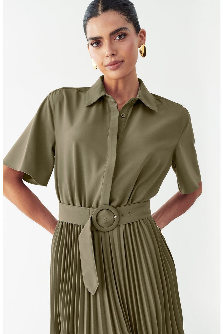 Mckenzi Mini Dress, Alternate, color, Olive