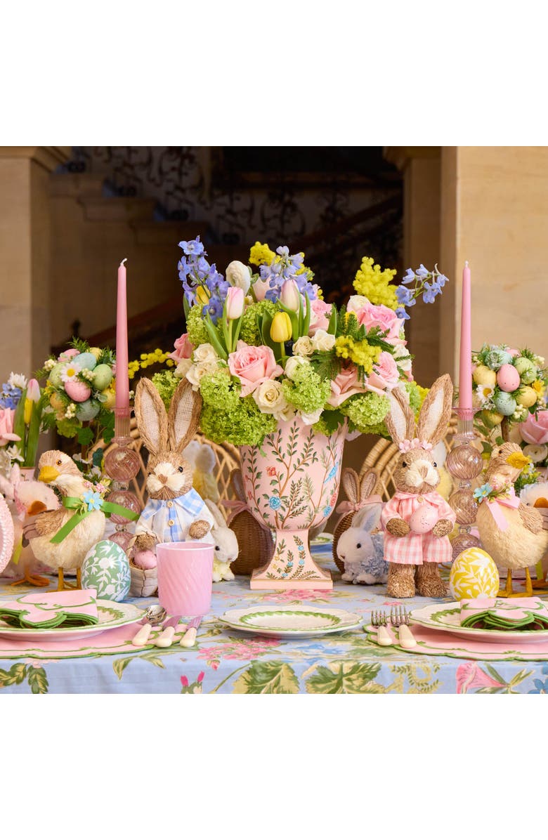 Mrs. Alice Pink Small Chinoiserie Tole Urn Vase, Alternate, color, Pink