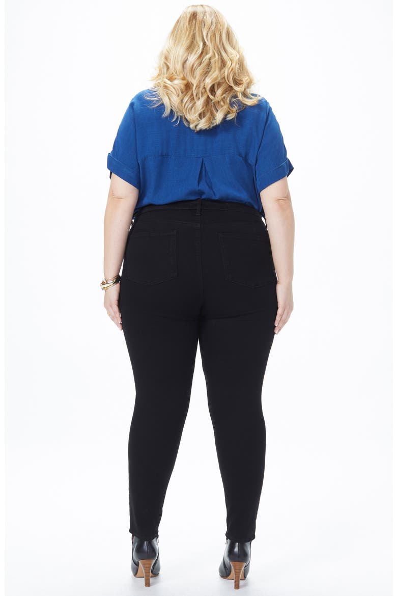 Ami High Waist Skinny Jeans, Alternate, color, BLACK